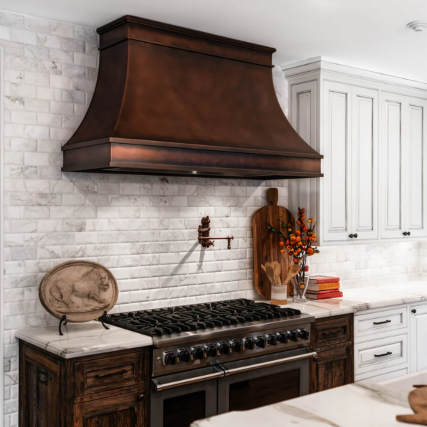 Custom Handcrafted Copper Range Hood - ICN-CP01