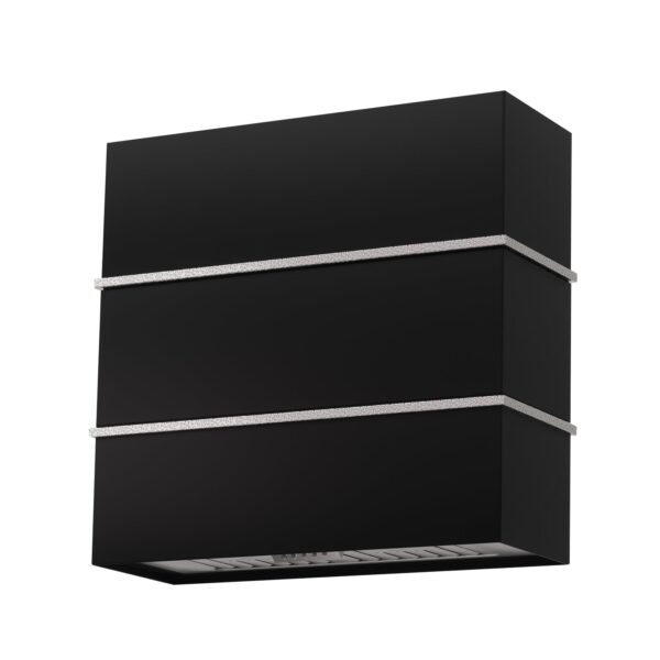 Icon Wall Mount Range Hood 30", Stainless Steel Square Kitchen Vent Hood & 3 Speed Fan with 600 CFM, Energy Saving LED Light, Middle Stacks