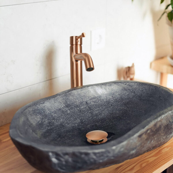 Copper Push Button Bathroom Sink Drain Stopper Without Overflow-BSDS01 - Image 2