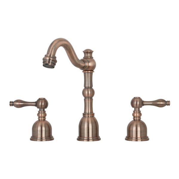 Two-Handle Antique Copper Widespread Bathroom Sink Faucet - IK41518AC
