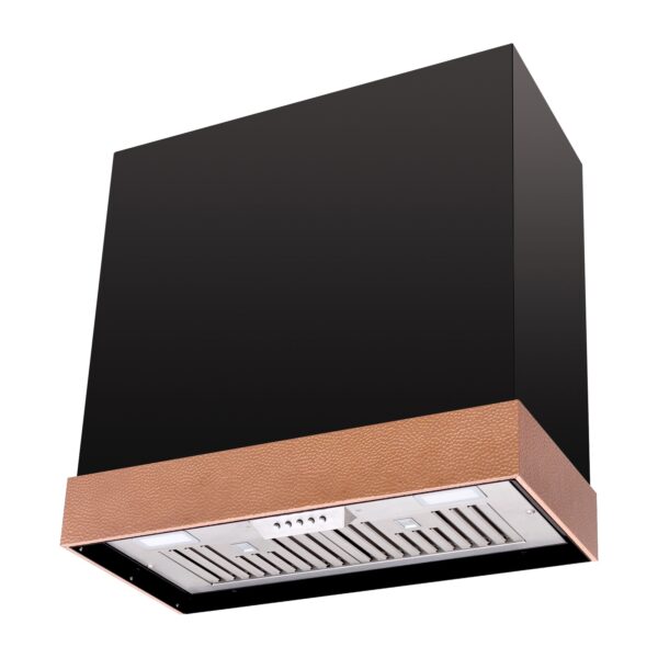 Icon Stainless Steel Range Hood 30 inch & Thick Stacks, 3 Speed Fan with LED, Modern Box 600 CFM Hood with Powerful Motor