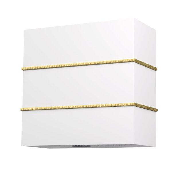 Icon Wall Mount Range Hood 30", Stainless Steel Square Kitchen Vent Hood & Middle Stacks, 3 Speed Fan with 600 CFM, Energy Saving LED Light