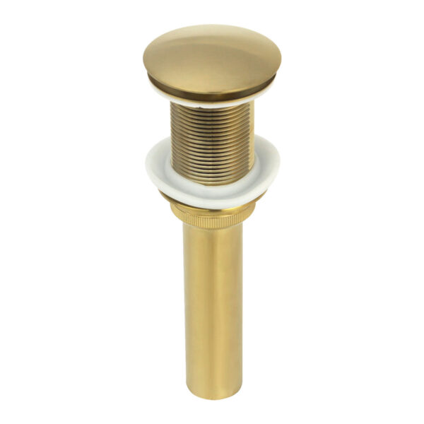 Copper Push Button Bathroom Sink Drain Stopper Without Overflow-BSDS03