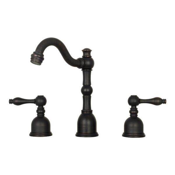 Two-Handle Oil Rubbed Bronze Widespread Bathroom Sink Faucet - IK41518ORB