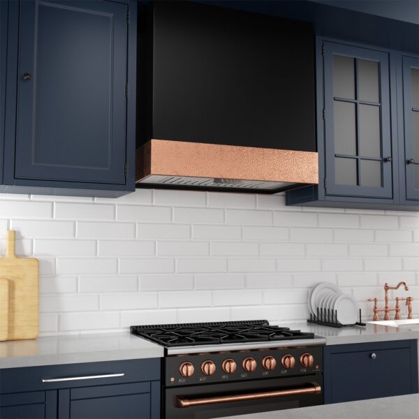 Icon Stainless Steel Range Hood 30 inch & Thick Stacks, 3 Speed Fan with LED, Modern Box 600 CFM Hood with Powerful Motor - Image 2