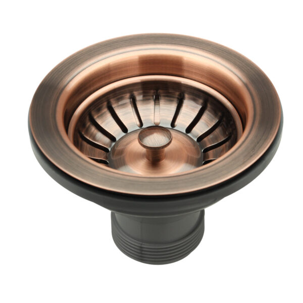 Antique Copper Kitchen Sink Stopper Replacement for 3-1/2 Inch Standard Strainer Drain-CBSD02