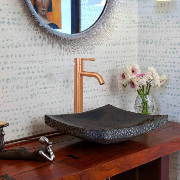 One-Handle Copper Bathroom Vessel Faucet - IK40166A-C - Image 2