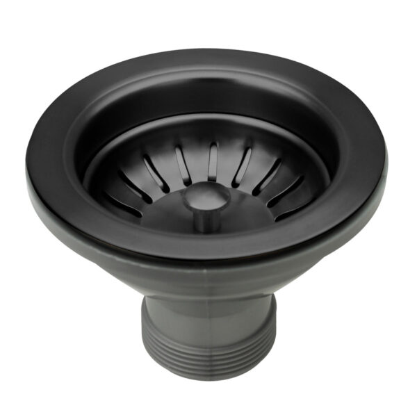 Matte Black Kitchen Sink Stopper Replacement for 3-1/2 Inch Standard Strainer Drain -CBSD06