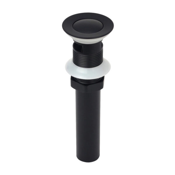 Matte Black Pop up Drain Stopper With Overflow-BSDS012