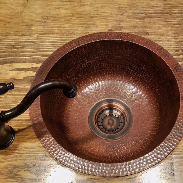 Antique Copper Kitchen Sink Stopper Replacement for 3-1/2 Inch Standard Strainer Drain-CBSD02 - Image 2