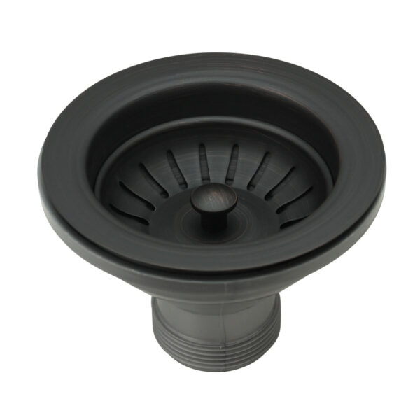Oil Rubbed Bronze Kitchen Sink Stopper Replacement for 3-1/2 Inch Standard Strainer Drain -CBSD05
