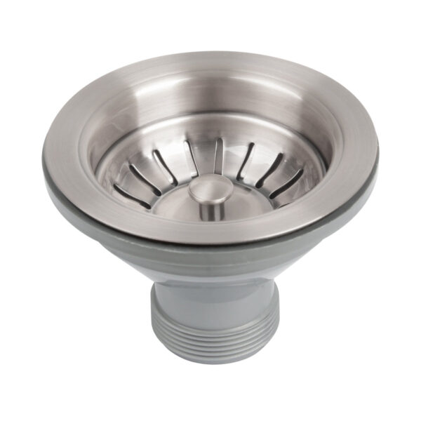 Brushed Nickel Kitchen Sink Stopper Replacement for 3-1/2 Inch Standard Strainer Drain -CBSD04