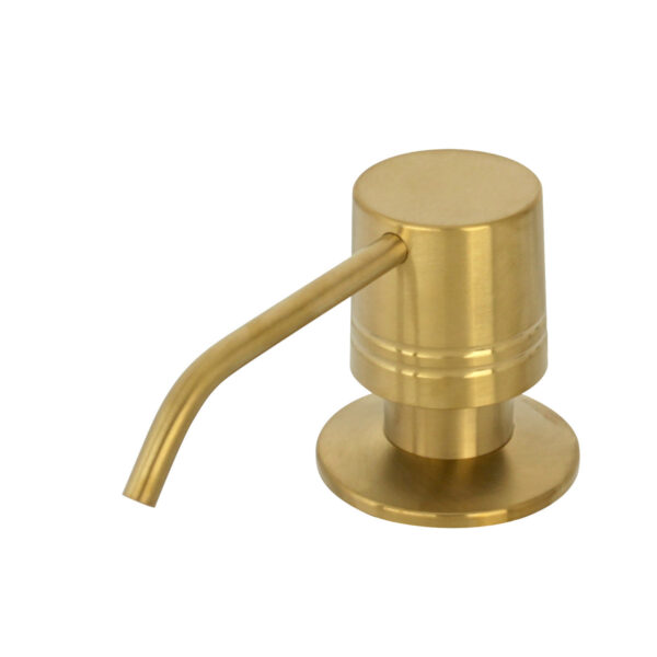 Built in Brushed Gold Soap Dispenser Refill from Top with 17 OZ Bottle - IK81002BTG