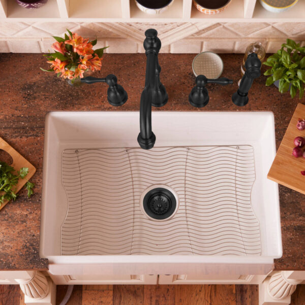 Matte Black Kitchen Sink Stopper Replacement for 3-1/2 Inch Standard Strainer Drain -CBSD06 - Image 2