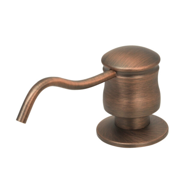 Built in Copper Soap Dispenser Refill from Top with 17 OZ Bottle - IK81006-AB