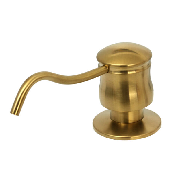 Built in Brushed Gold Soap Dispenser Refill from Top with 17 OZ Bottle - IK81006BTG