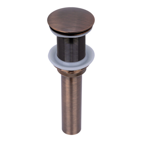 Copper Push Button Bathroom Sink Drain Stopper Without Overflow-BSDS02