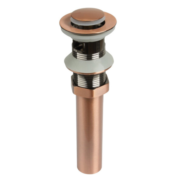 Copper Pop up Drain Stopper With Overflow-BSDS07