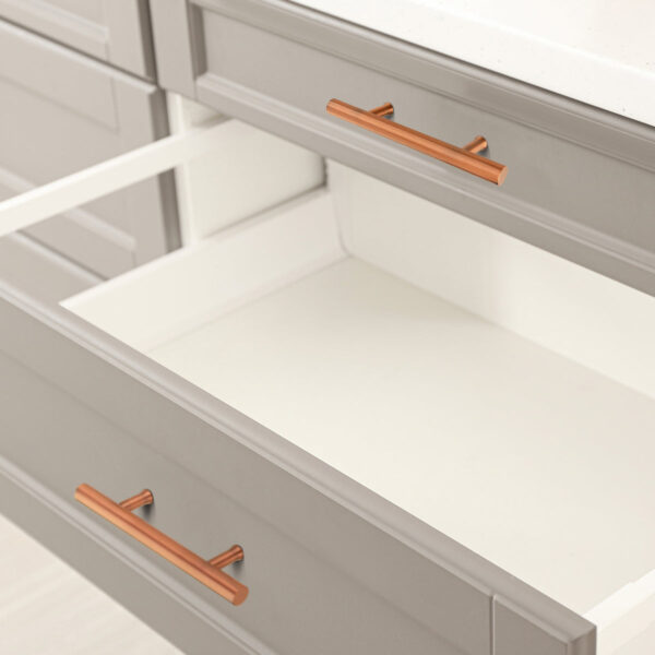 3 Inch Hole Center Copper Kitchen Cabinet Handles 100% Solid Brass Drawer Pulls CKDK09 - Image 2