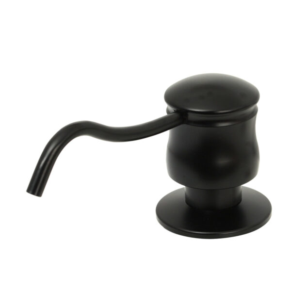 Built in Matte Black Soap Dispenser Refill from Top with 17 OZ Bottle - IK81006MB