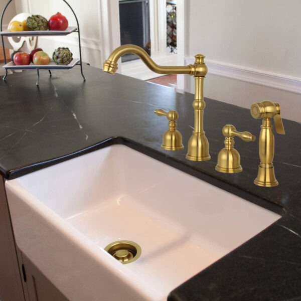 Brushed Gold Kitchen Sink Garbage Disposal Flange Stopper - SDFS09 - Image 2