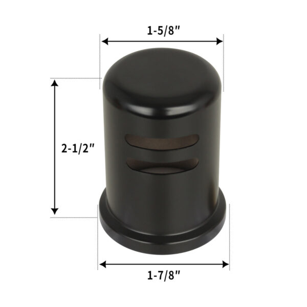 Matte Black Kitchen Dishwasher Air Gap Cap -IK79106MB - Image 2