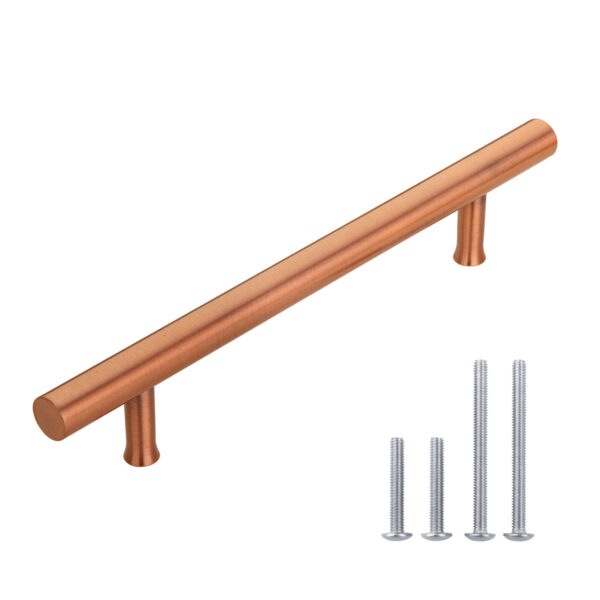 3-3/4 Inch Hole Center Copper Kitchen Cabinet Handles 100% Solid Brass Drawer Pulls CKDK10