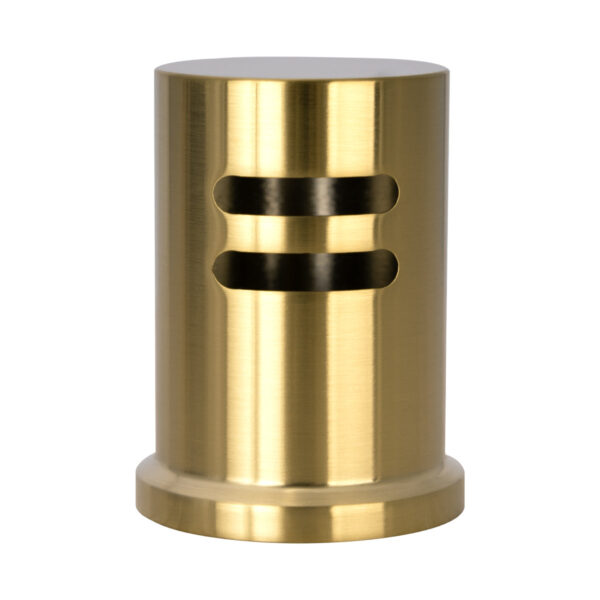 Brushed Gold Solid Brass Finish Kitchen Dishwasher Air Gap Cover Only, Air Gap Cover for Replacement, Skirted