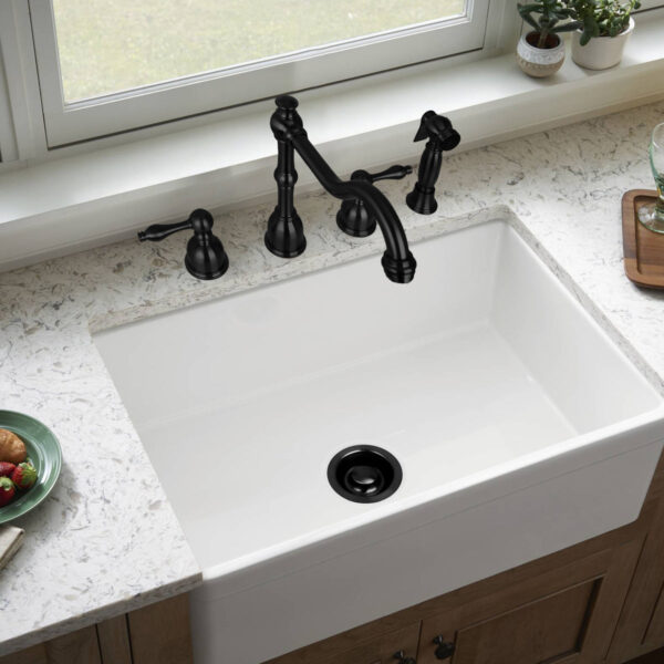 Matte Black Kitchen Sink Garbage Disposal Flange Stopper - SDFS011 - Image 2