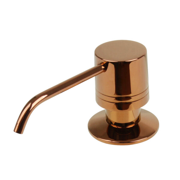 Built in Brushed Rose Gold Soap Dispenser Refill from Top with 17 OZ Bottle - IK81002RG