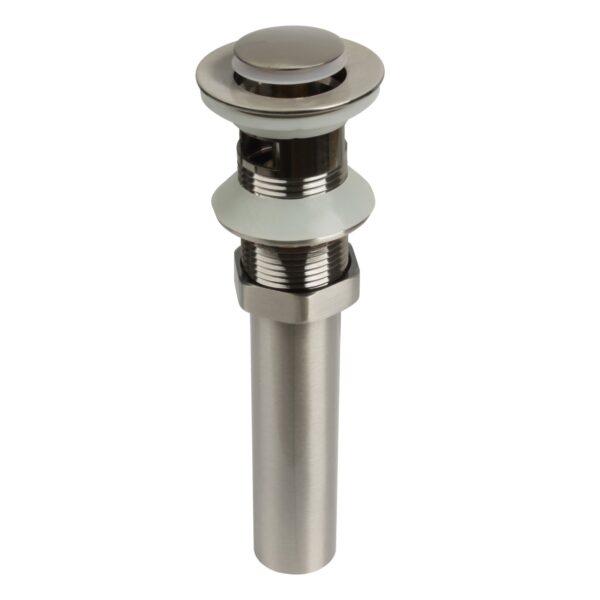 Brushed Nickel Pop up Drain Stopper With Overflow-BSDS010