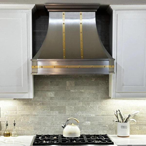 Stainless Steel Range Hood Custom Handcrafted Hood - SRH02