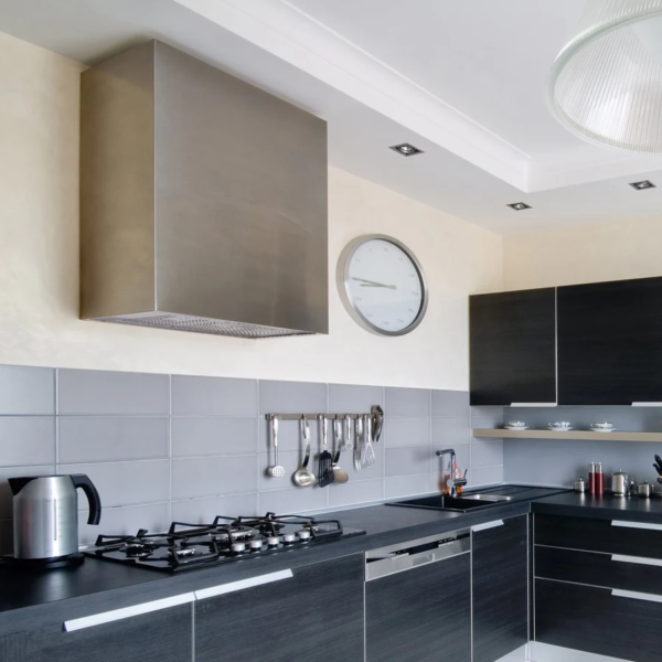 0" Stainless Steel Range Hood, Modern Box Kitchen Hood with Powerful Vent Motor, Wall Mount, 30”W*30”H*14"D, Brushed Stainless - SRH23