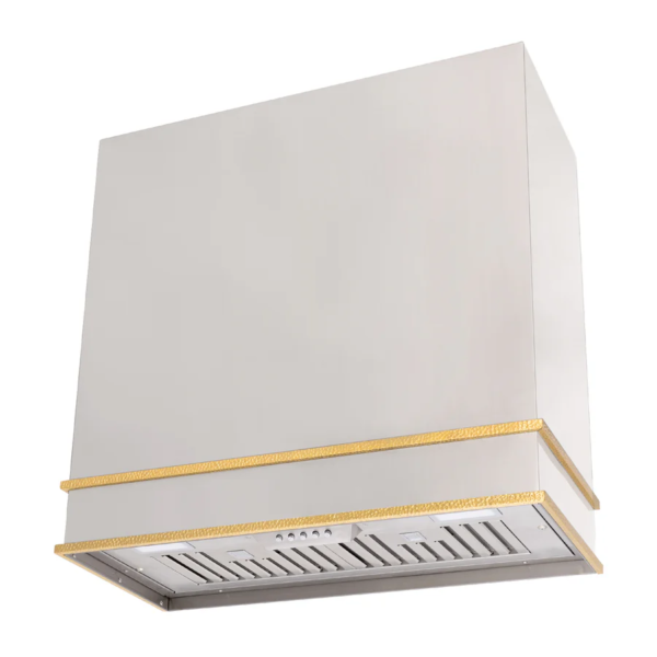 Range Hood 30", Ultra Quite Stainless Steel Kitchen Hood Two Stacks with LED Light & Dishwasher-Safe Filters, Hood Vents for Kitchen, 3 Speeds, 600 CFM SRH43