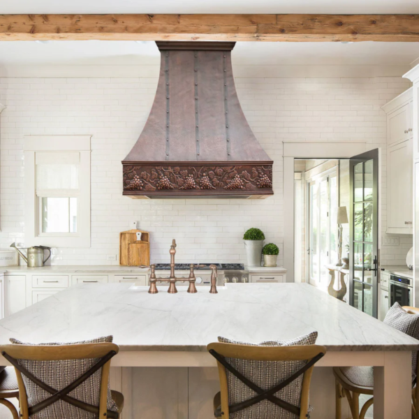 Custom Handcrafted Copper Range Hood - ICN-CP05