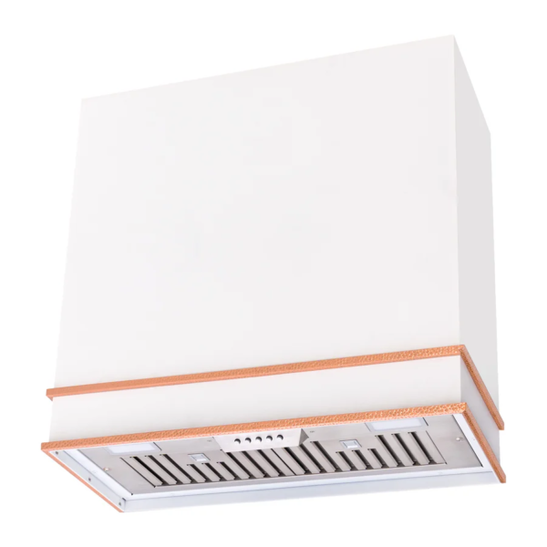 Range Hood 30” Ultra Quite Stainless Steel Kitchen Hood & Two Stacks, Wall Mount Square Vent Hood with LED Light and Dishwasher-Safe Filters SRH53