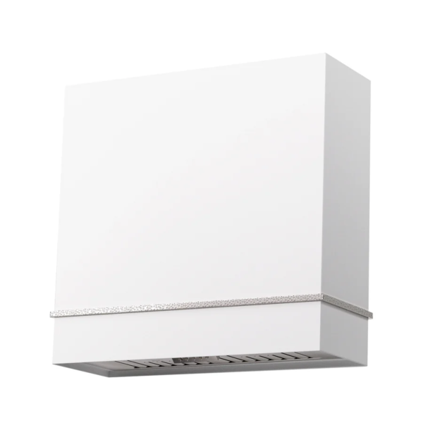 Range Hood 36" Ultra Quite Stainless Steel Kitchen Hood & Two Stacks, Wall Mount Square Vent Hood with LED Light and Dishwasher-Safe Filters SRH83