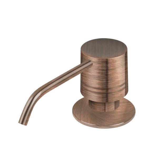 Built in Antique Copper Soap Dispenser Refill from Top with 17 OZ Bottle - IK81002AC
