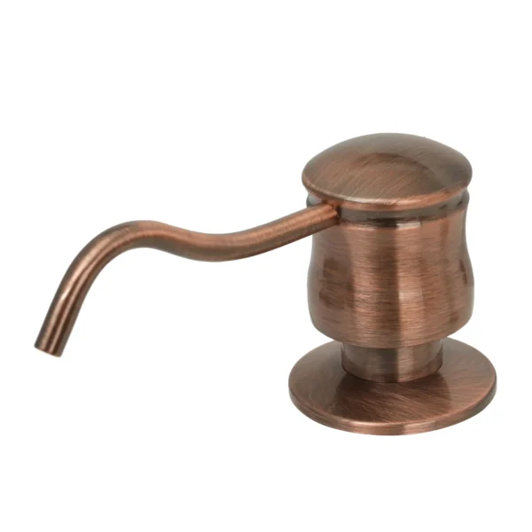 Built in Copper Soap Dispenser Refill from Top with 17 OZ Bottle - IK81006C