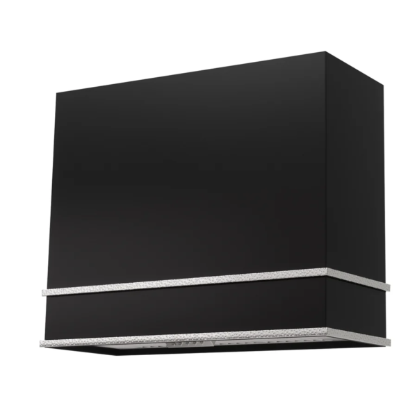 Range Hood 36" Ultra Quite Stainless Steel Kitchen Hood & Two Stacks, Wall Mount Square Vent Hood with LED Light and Dishwasher-Safe Filters SRH93