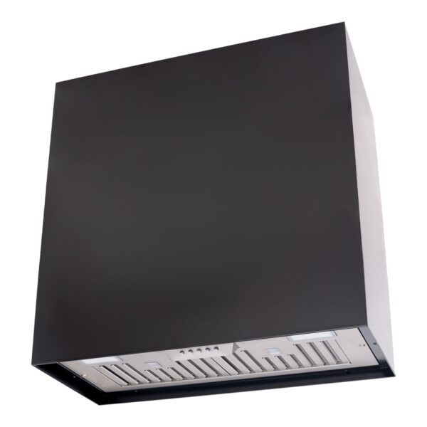 30" Stainless Steel Range Hood, Modern Box Kitchen Hood with Powerful Vent Motor, Wall Mount, Brushed Stainless MBKH18 - Image 6