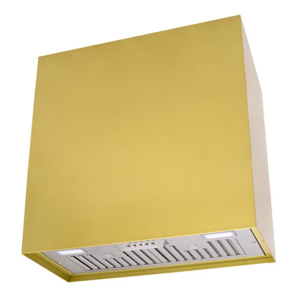 30" Stainless Steel Range Hood, Modern Box Kitchen Hood with Powerful Vent Motor, Wall Mount, Brushed Stainless MBKH18 - Image 4