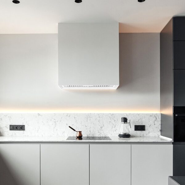 36" Stainless Steel Range Hood, Modern Box Kitchen Hood with Powerful Vent Motor, Wall Mount, 36”W*30”H*14"D, Brushed Stainless BKHP20