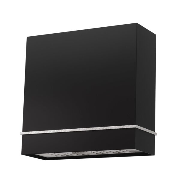 Icon 30" Stainless Steel Range Hood, 600 CFM Wall Mount Vent Hood with Powerful Vent Motor, Modern Box Kitchen Hood with LED Lights, Charcoal Filter, One Stack