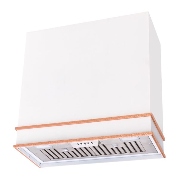 Icon Range Hood 30” Ultra Quite Stainless Steel Kitchen Hood & Two Stacks, Wall Mount Square Vent Hood with LED Light and Dishwasher-Safe Filters