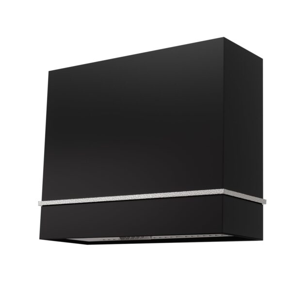 Icon 36" Stainless Steel Range Hood & One Stacks, 600 CFM Wall Mount Vent Hood with Powerful Vent Motor, Modern Box Kitchen Hood with LED Lights, Charcoal Filter