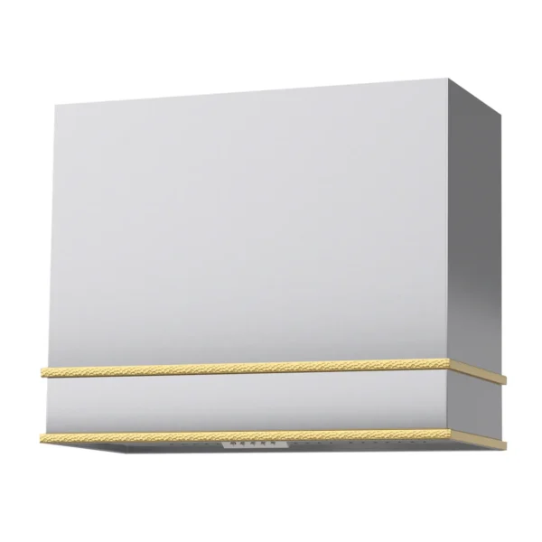 Range Hood 36" Ultra Quite Stainless Steel Kitchen Hood & Two Stacks, Wall Mount Square Vent Hood with LED Light and Dishwasher-Safe Filters SRH94