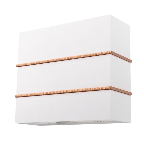 Wall Mount Range Hood 36", Stainless Steel Square Kitchen Vent Hood & 3 Speed Fan with 600 CFM, Energy Saving LED Light, Middle Stacks SRH98
