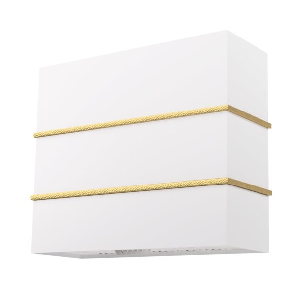 Icon Wall Mount Range Hood 36", Stainless Steel Square Kitchen Vent Hood & 3 Speed Fan with 600 CFM, Energy Saving LED Light, Middle Stacks