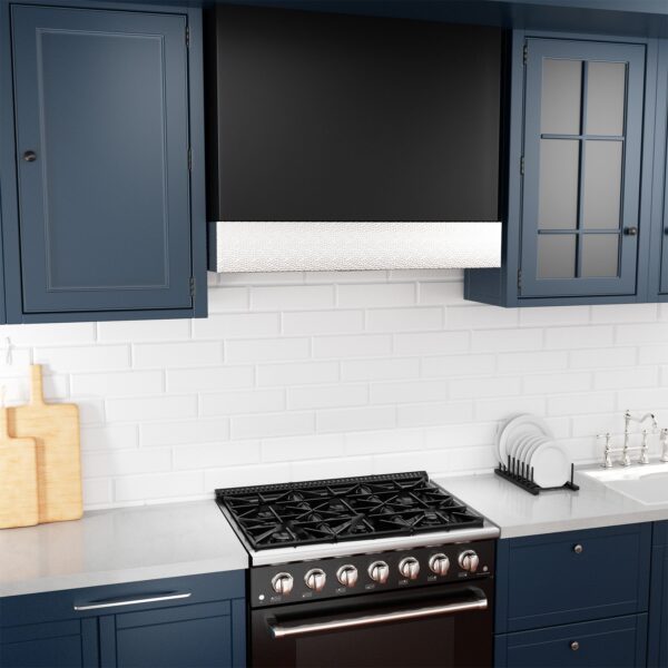 Icon Stainless Steel Range Hood 36 inch & 3 Speed Fan with LED, Modern Box 600 CFM Hood with Powerful Motor, Thick Stack - Image 2